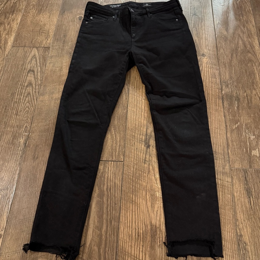 AG Adriano Goldschmidt Black Jeans The Stevie Ankle‎ Size 28